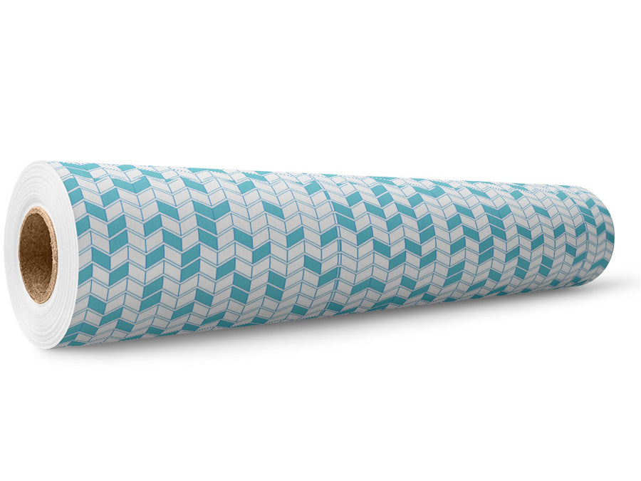 Teal  Brick Wrap Film Wholesale Roll~Rwraps Series 914 Digitally Printed Vinyl Roll~5