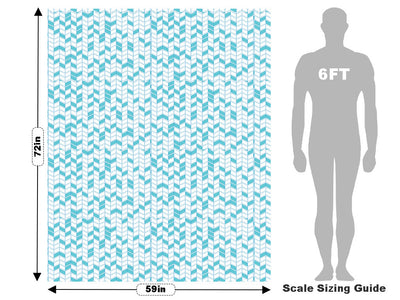 Teal  Brick Vehicle Wrap Scale~Rwraps Series 914 Teal  Brick Measurements~2