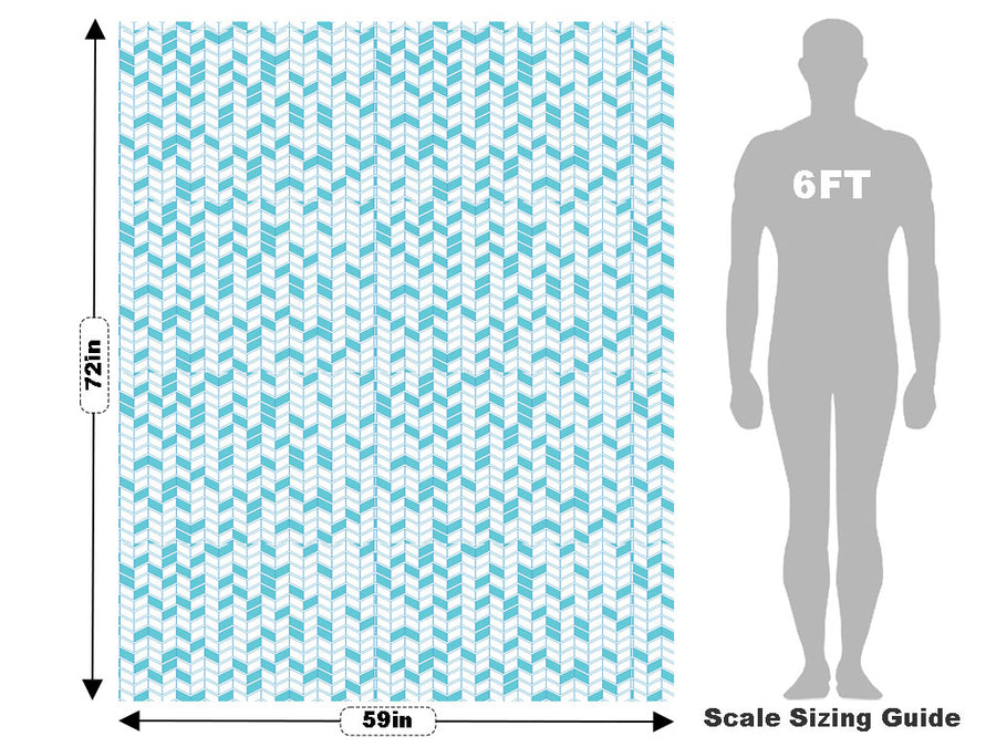 Teal  Brick Vehicle Wrap Scale~Rwraps Series 914 Teal  Brick Measurements~2