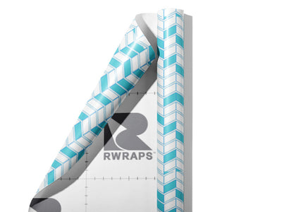 Teal  Brick Wrap Film Sheets~Rwraps Series 914 Teal  Brick Scrolled Sheet~4