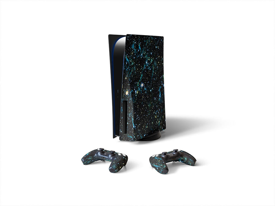teal sea science fiction Sony PS5 DIY Skin