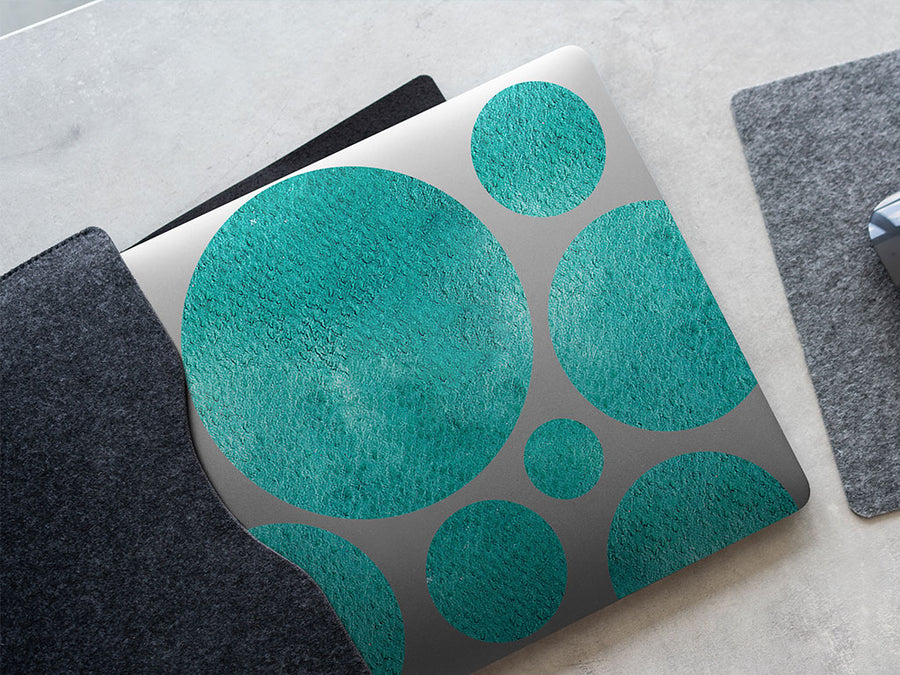 teal tang watercolor DIY Laptop Stickers