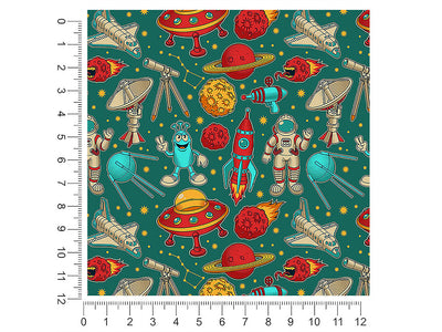teal travelers science fiction 1ft x 1ft Craft Sheets
