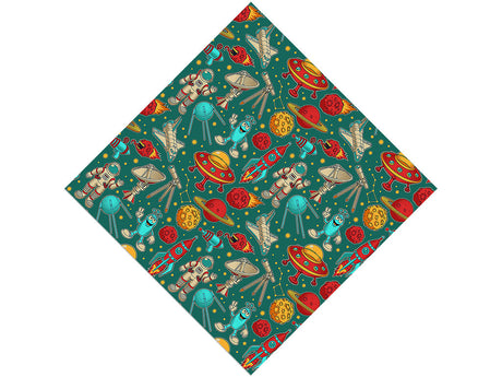 Teal Travelers Science Fiction Vinyl Wrap Pattern