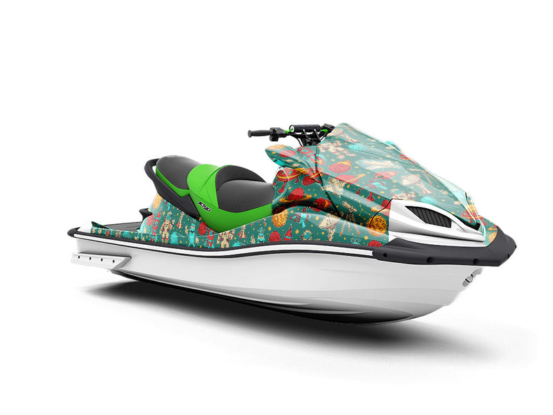 Teal Travelers Science Fiction Jet Ski Vinyl Customized Wrap