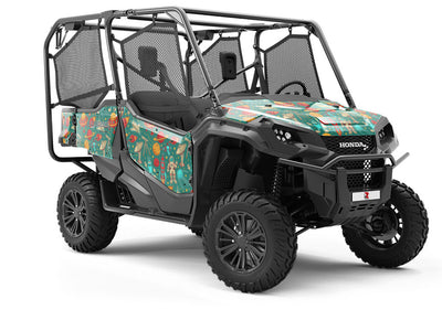 Teal Travelers Science Fiction Utility Vehicle Vinyl Wrap