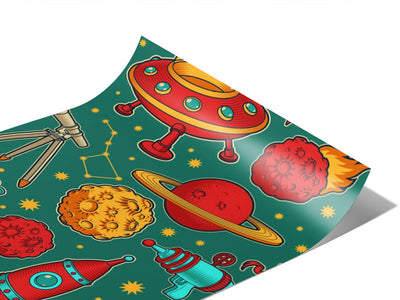 Teal Travelers Science Fiction Vinyl Wraps~Rwraps Series 914 Digitally Printed Vinyl Wrap~0