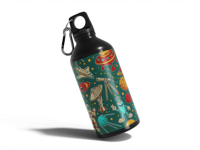 teal travelers science fiction Water Bottle DIY Stickers
