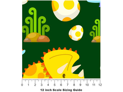 Team Triceratops Dinosaur Vinyl Film Pattern Size 12 inch Scale~Rwraps Team Triceratops Dinosaur Sizing Chart~2