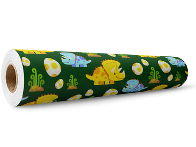 Team Triceratops Dinosaur Wrap Film Wholesale Roll~Rwraps Series 914 Digitally Printed Vinyl Roll~5