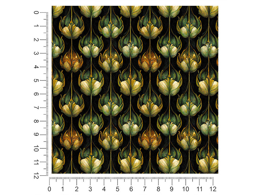 teardrops blooming floral 1ft x 1ft Craft Sheets