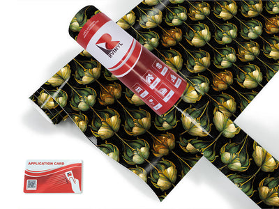 teardrops blooming floral Craft Vinyl Roll