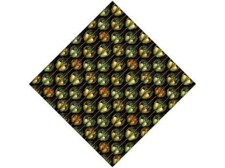 Teardrops Blooming Floral Vinyl Wrap Pattern