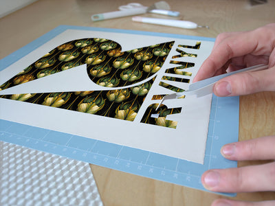 teardrops blooming floral Easy Weed Craft Vinyl