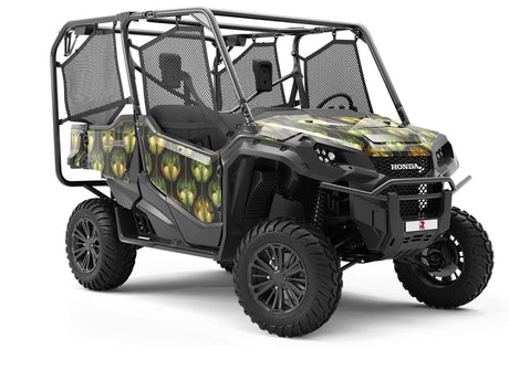 Teardrops Blooming Floral Utility Vehicle Vinyl Wrap