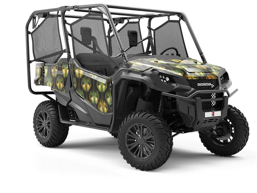 Teardrops Blooming Floral Utility Vehicle Vinyl Wrap