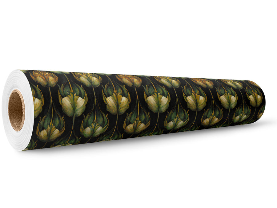 Teardrops Blooming Floral Wrap Film Wholesale Roll~Rwraps Series 914 Digitally Printed Vinyl Roll~5