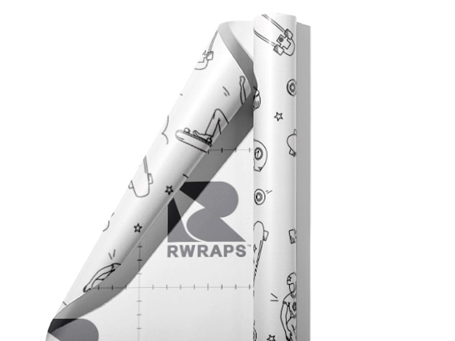 Teenage Ollie Sport Wrap Film Sheets~Rwraps Series 914 Teenage Ollie Sport Scrolled Sheet~3