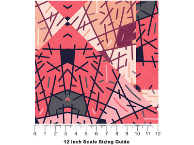 Teenage Temper Art Deco Vinyl Film Pattern Size 12 inch Scale~Rwraps Teenage Temper Art Deco Sizing Chart~2