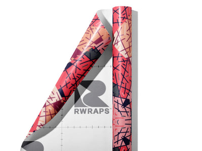 Teenage Temper Art Deco Wrap Film Sheets~Rwraps Series 914 Teenage Temper Art Deco Scrolled Sheet~3