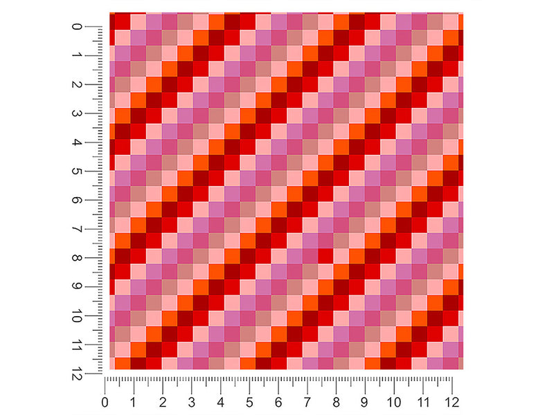 telemagenta stripes mosaic 1ft x 1ft Craft Sheets