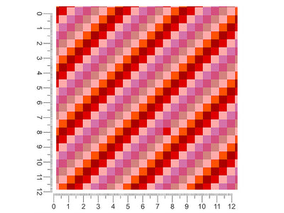 telemagenta stripes mosaic 1ft x 1ft Craft Sheets