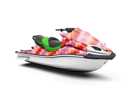 Telemagenta Stripes Mosaic Jet Ski Vinyl Customized Wrap