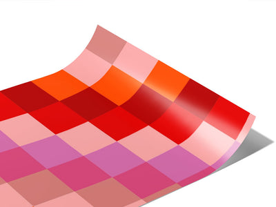 Telemagenta Stripes Mosaic Vinyl Wraps~Rwraps Series 914 Digitally Printed Vinyl Wrap~0