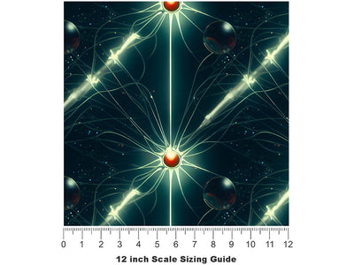 Teleportation Beam Science Fiction Vinyl Film Pattern Size 12 inch Scale~Rwraps Teleportation Beam Science Fiction Sizing Chart~2