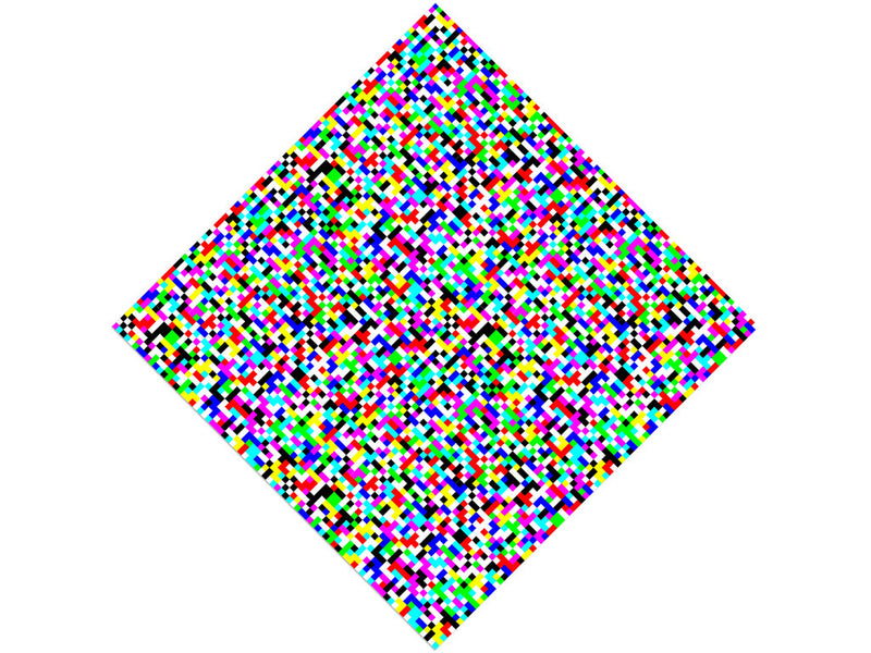 Television Static Pixel Vinyl Wrap Pattern