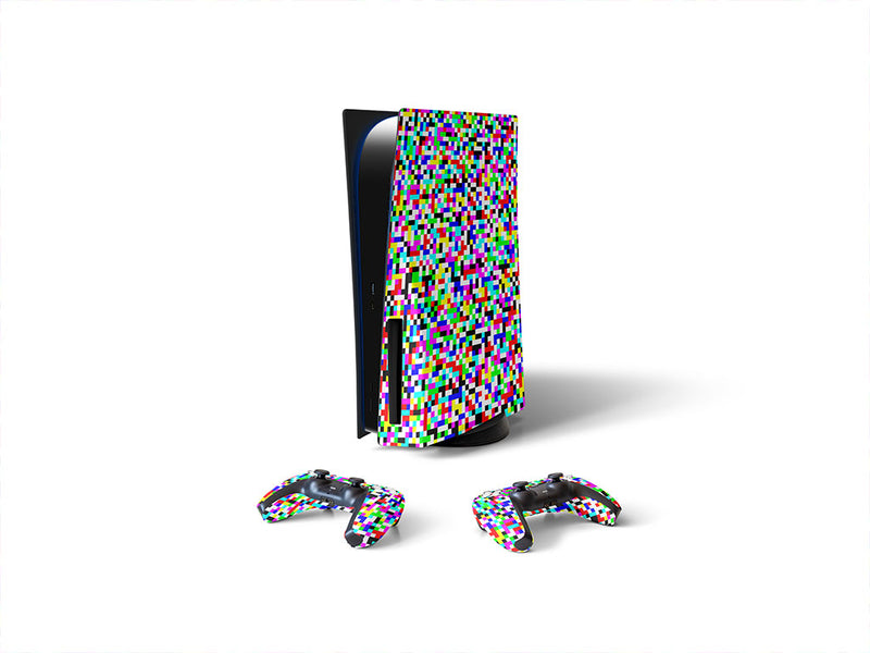 television static pixel Sony PS5 DIY Skin