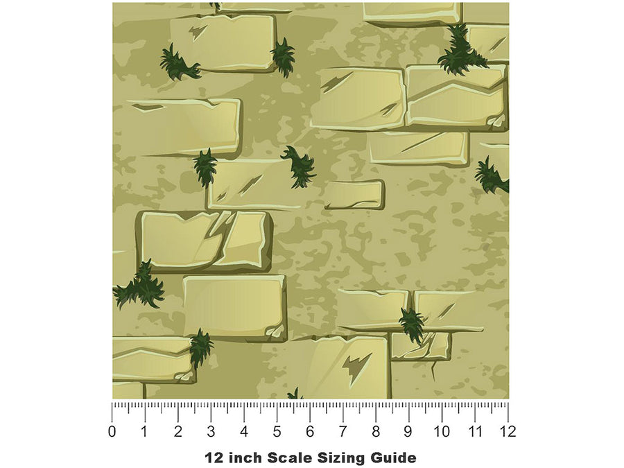 Temple Pathway Brick Vinyl Film Pattern Size 12 inch Scale~Rwraps Temple Pathway Brick Sizing Chart~3