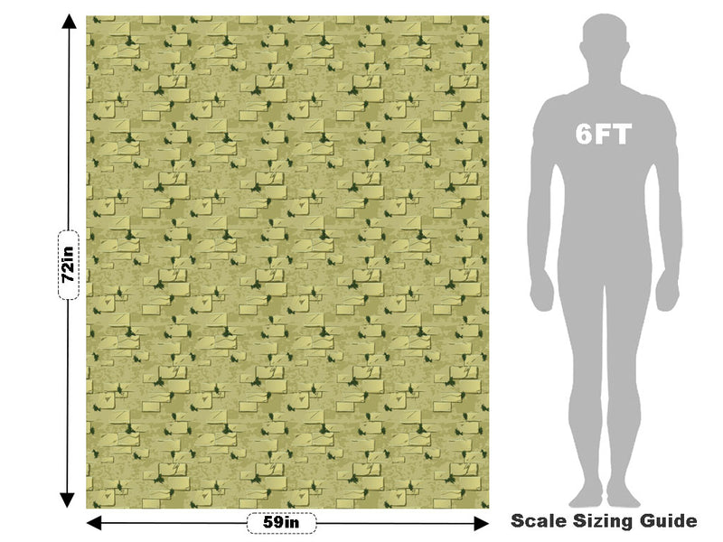 Temple Pathway Brick Vehicle Wrap Scale~Rwraps Series 914 Temple Pathway Brick Measurements~2