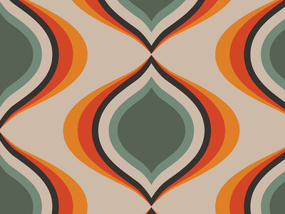 Ten Years After Retro Vinyl Wrap Pattern~Rwraps Series 914 Digitally Printed Vinyl Wrap~0