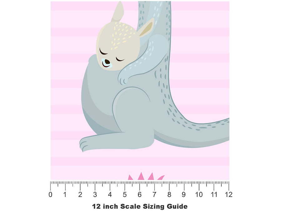 Tender Care Animal Vinyl Film Pattern Size 12 inch Scale~Rwraps Tender Care Animal Sizing Chart~2