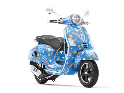Tennis Fun Sport Vespa Scooter Wrap Film