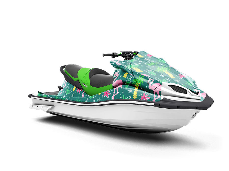 Tepid Tropics Birds Jet Ski Vinyl Customized Wrap