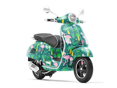 Tepid Tropics Birds Vespa Scooter Wrap Film