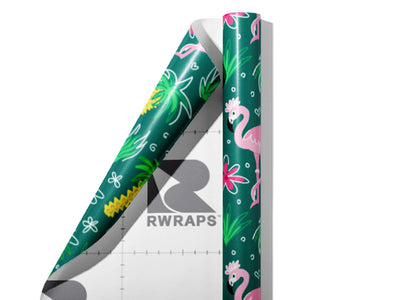 Tepid Tropics Birds Wrap Film Sheets~Rwraps Series 914 Tepid Tropics Birds Scrolled Sheet~3