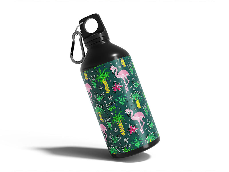 tepid tropics bird Water Bottle DIY Stickers