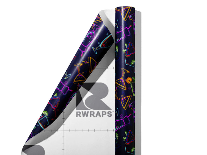 Tequila Negro Alcohol Wrap Film Sheets~Rwraps Series 914 Tequila Negro Alcohol Scrolled Sheet~3