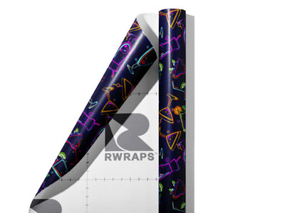 Tequila Negro Alcohol Wrap Film Sheets~Rwraps Series 914 Tequila Negro Alcohol Scrolled Sheet~3