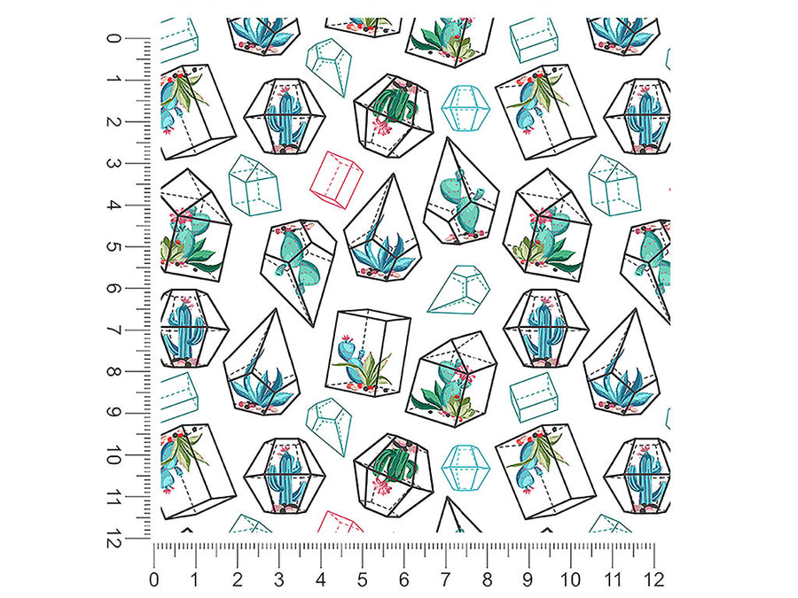 terrarium living cactus 1ft x 1ft Craft Sheets