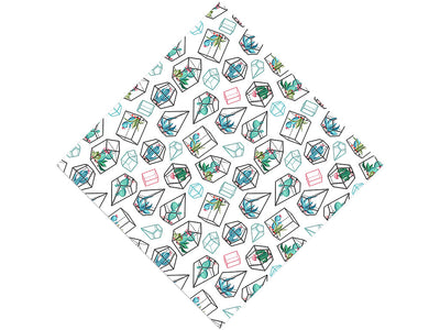 Terrarium Living Cacti Vinyl Wrap Pattern