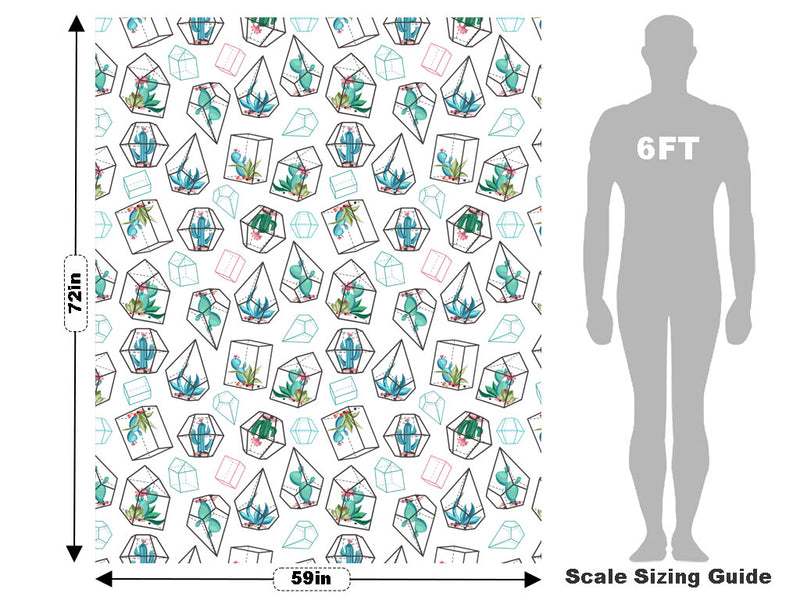 Terrarium Living Cacti Vehicle Wrap Scale~Rwraps Series 914 Terrarium Living Cacti Measurements~1