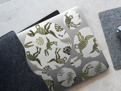 terrible lizard dinosaur DIY Laptop Stickers