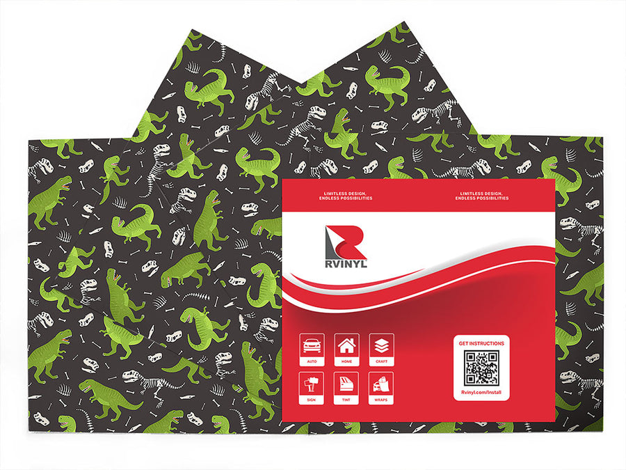 terrible tyrannosaurs dinosaur Craft Vinyl Sheet Pack