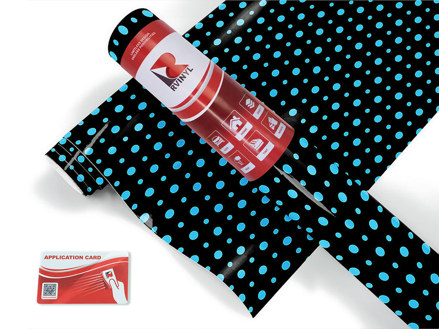 terrific teal polka dot Craft Vinyl Roll