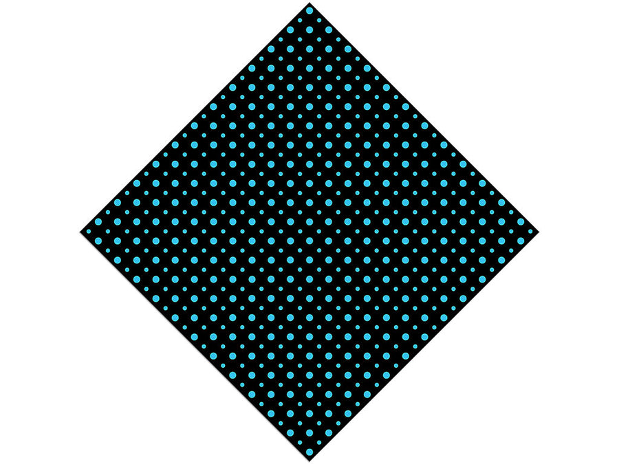 Terrific Teal Polka Dot Vinyl Wrap Pattern