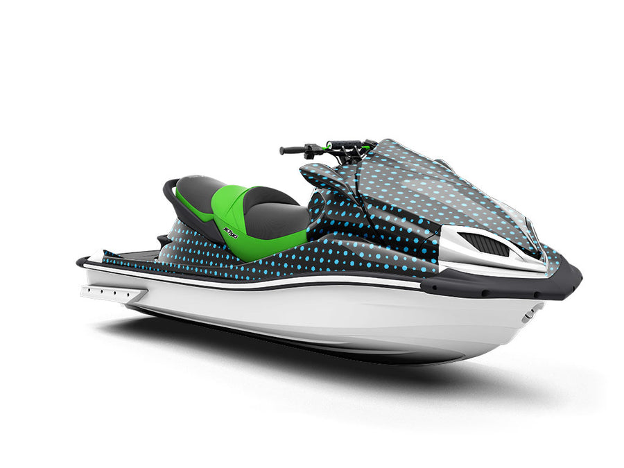 Terrific Teal Polka Dot Jet Ski Vinyl Customized Wrap